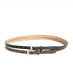 New GUESS Skinny Belt Set SZ M